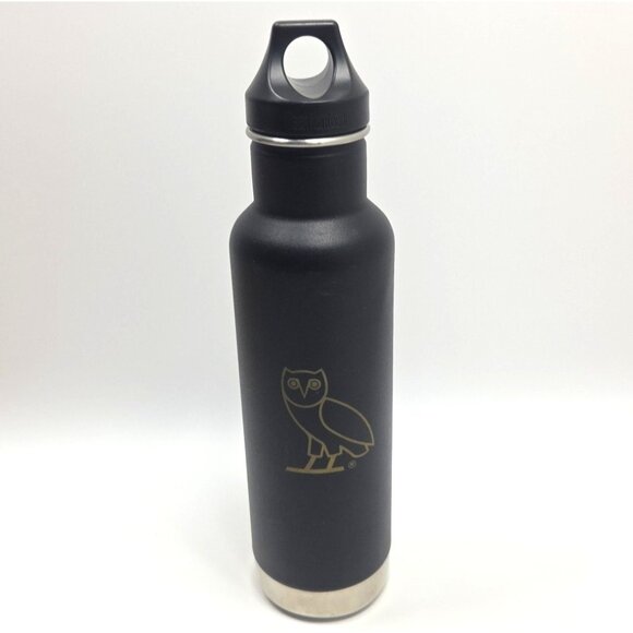 OVO x‎ Klean Kanteen 20oz Black Insulated Stainless Steel Water Bottle Drake - Picture 1 of 5